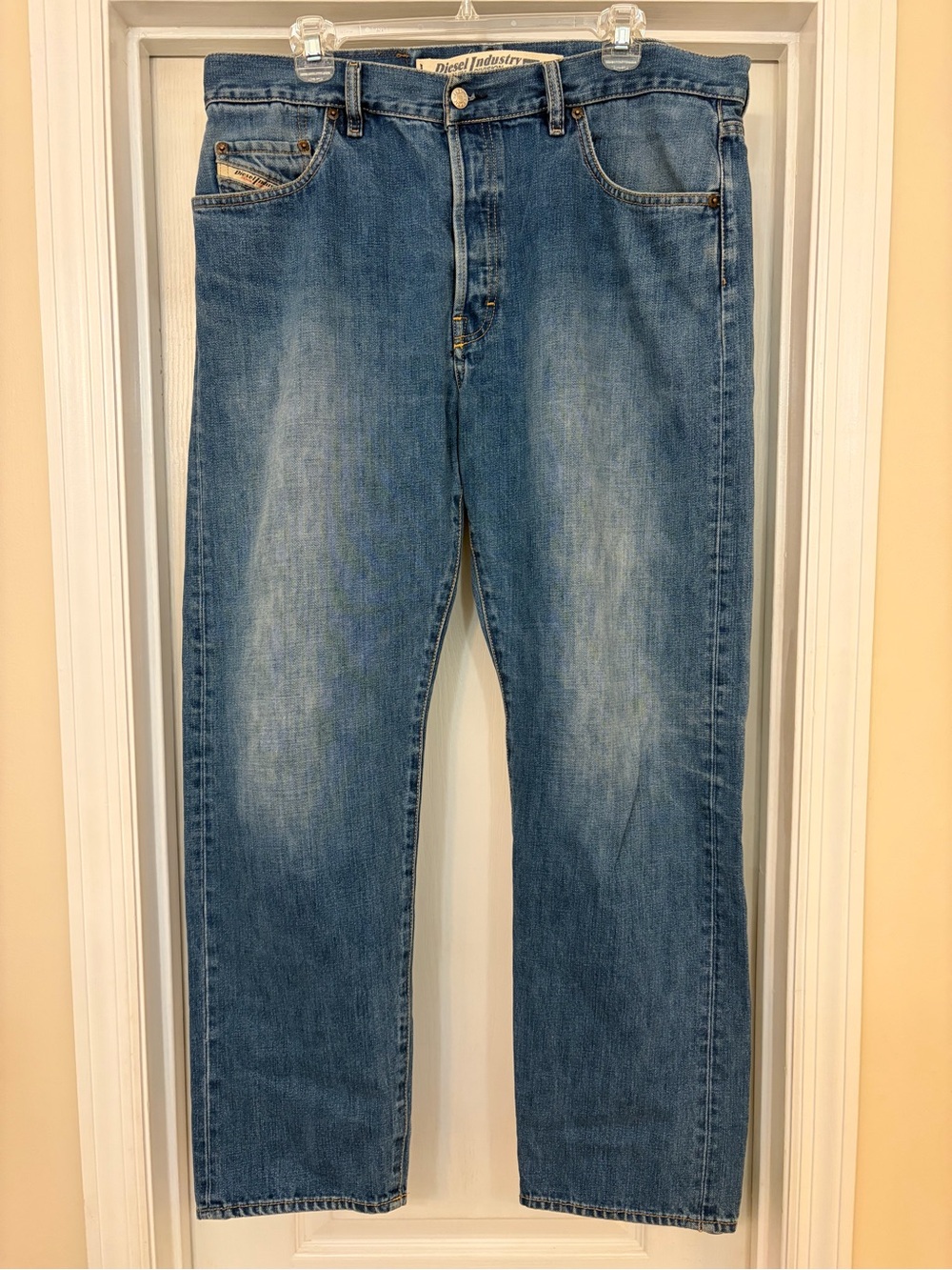 Diesel Industry Denim Division Jeans Men's 38x30 Italy Buttonfly Type RR55